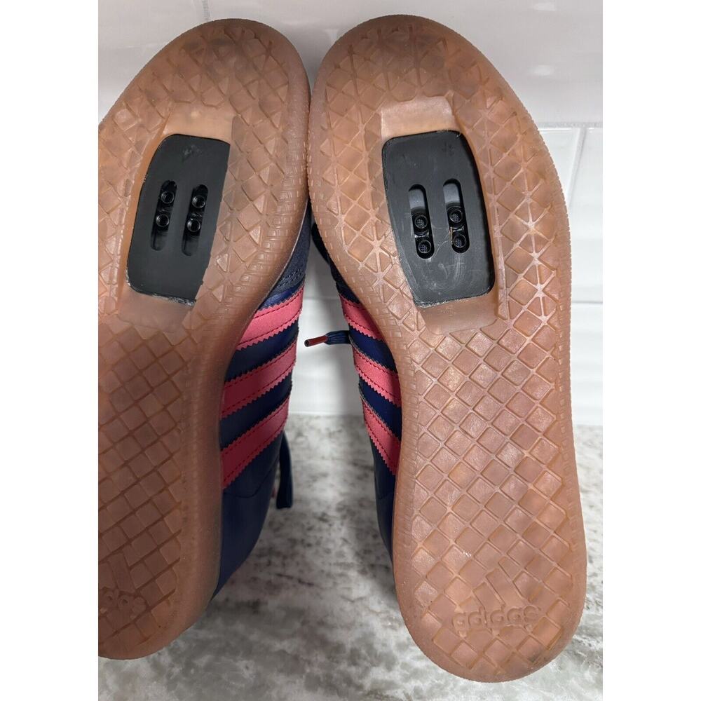 Adidas Velosamba Cycling Shoes Size 7 Mens 8 Womens Red Navy Blue NO BOX - Picture 8 of 10